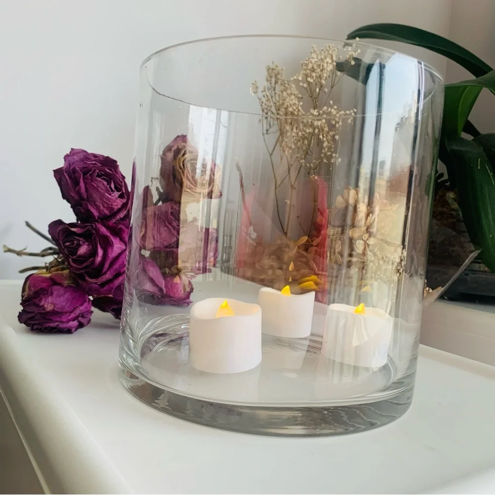 Anthropologie clear glass